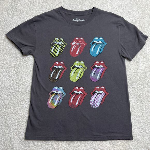 Rolling Stones Tops - The Rolling Stones Gray Tee Small